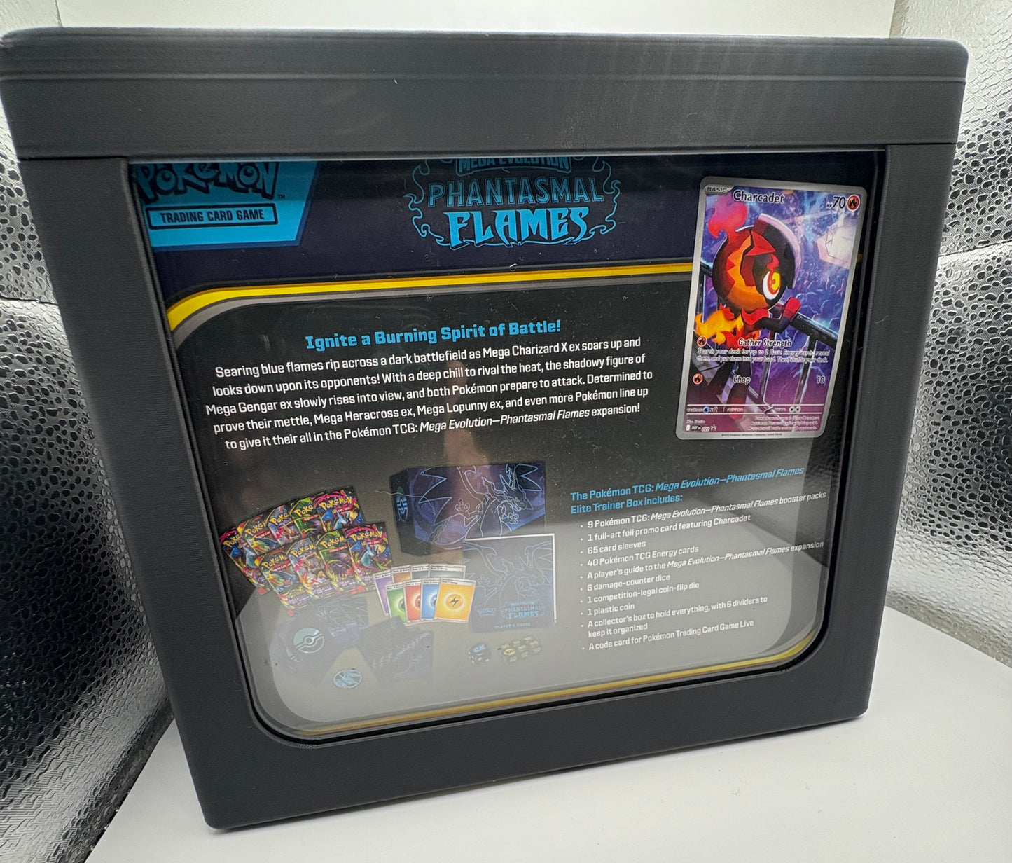 Phantasmal Flames Elite Trainer Box Display Case