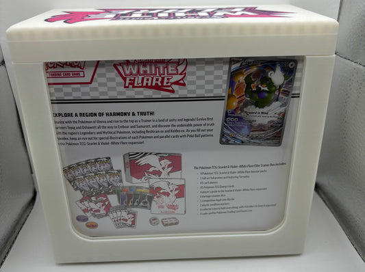 White Flare Elite Trainer Box Display Case