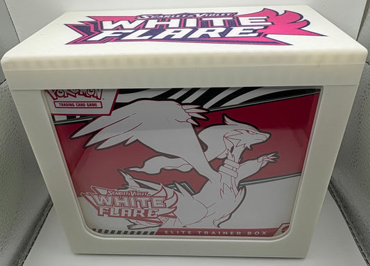 White Flare Elite Trainer Box Display Case
