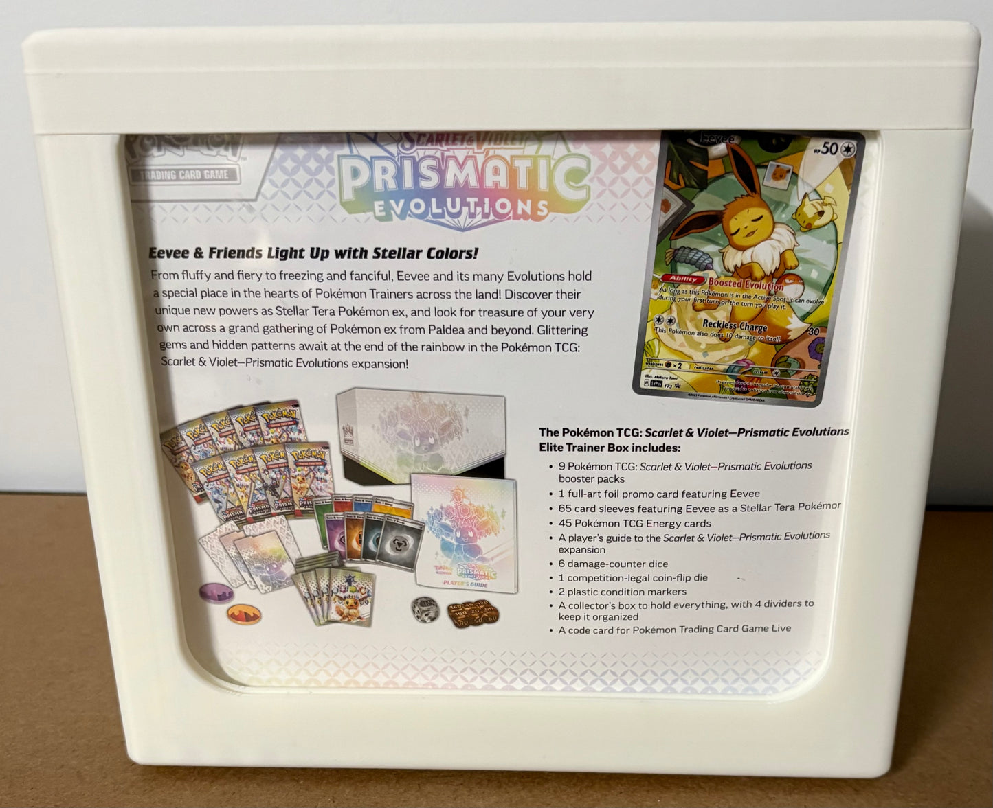 Prismatic Evolutions Elite Trainer Box Display Case
